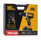 21V Cordless Drill Driver Kit Li-Ion Battery LED Light 4-Speed Tool Set