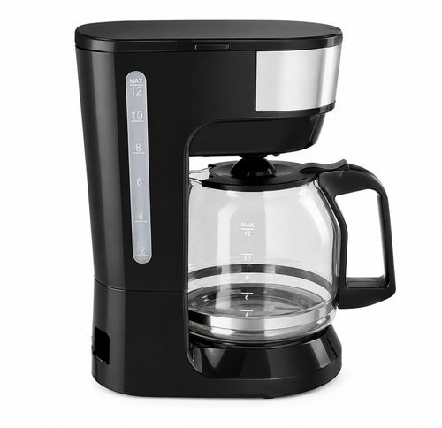 Amazon Basics 12 Cup Drip Coffee Maker with Glass Carafe (1.9 Qt),