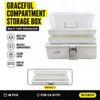 Graceful compartment storage box