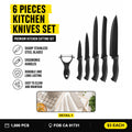 6 Pieces Kitchen Knives Set