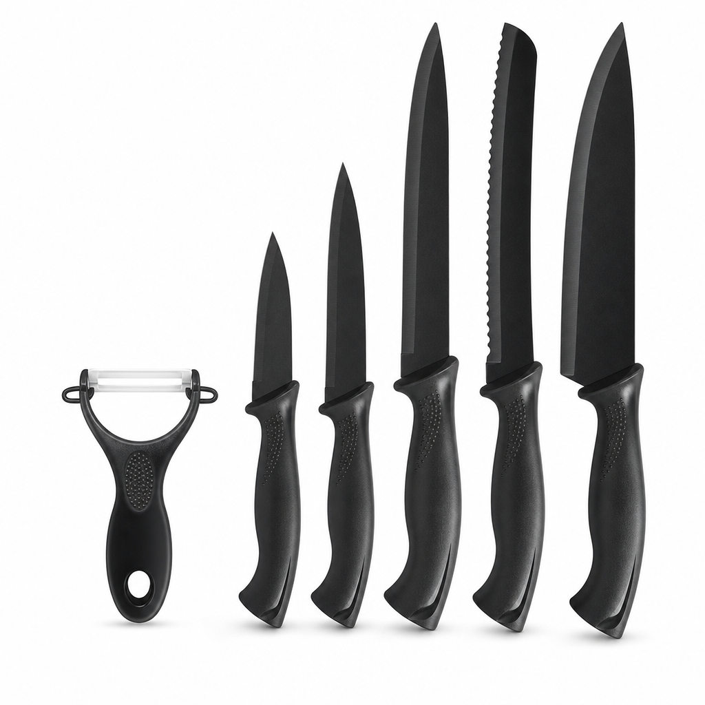 6 Pieces Kitchen Knives Set