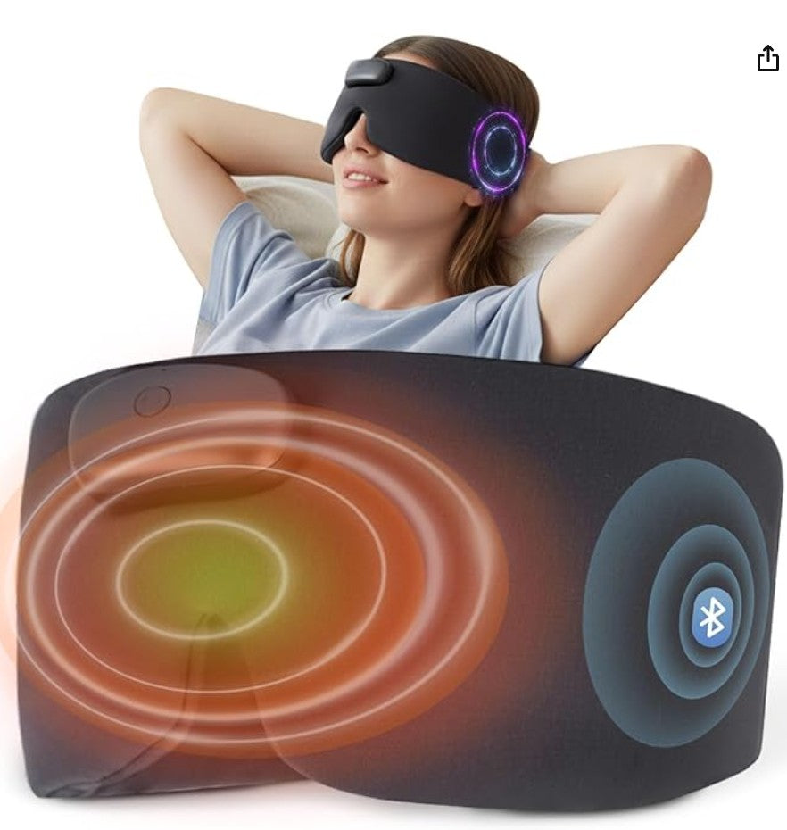 Heated eye mask