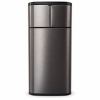 Zen Swipe Stainless Steel Sensor Trash Bin – 20L Charcoal Gray Wings-Open (Model 9811)