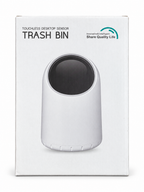 Zen Swipe Mini Touchless Desktop Sensor Trash Bin – Model 666 (5.12 x 5.12 x 7.72 in)