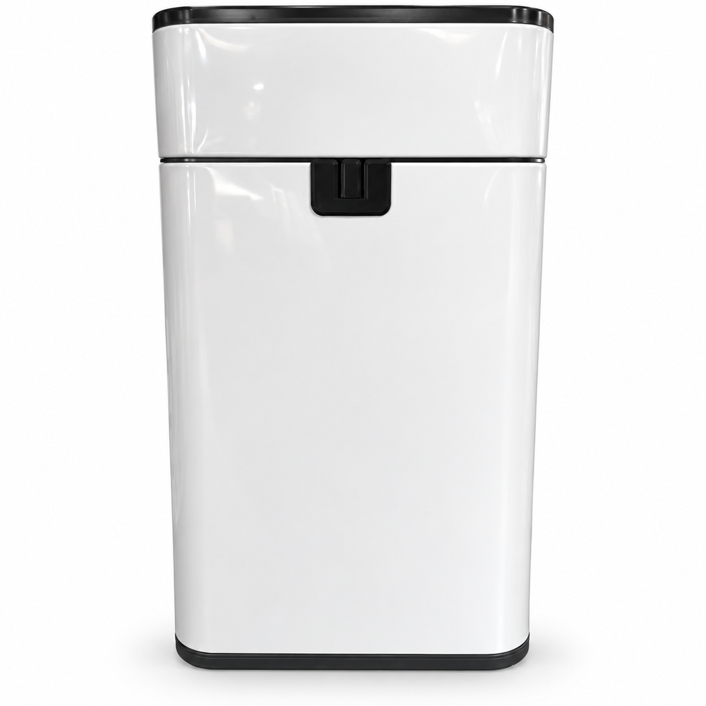 Zen Swipe Stainless Steel Sensor Trash Bin – 20L White Wings-Open (Model 9811)