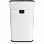 Zen Swipe Stainless Steel Sensor Trash Bin – 20L White Wings-Open (Model 9811)