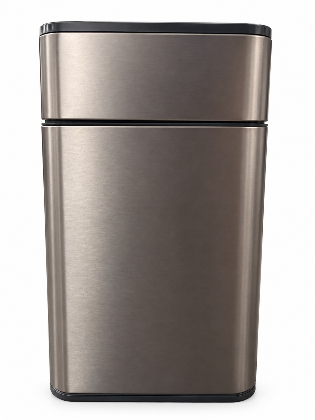 Zen Swipe Stainless Steel Sensor Trash Bin – 20L Charcoal Gray Wings-Open (Model 9811)