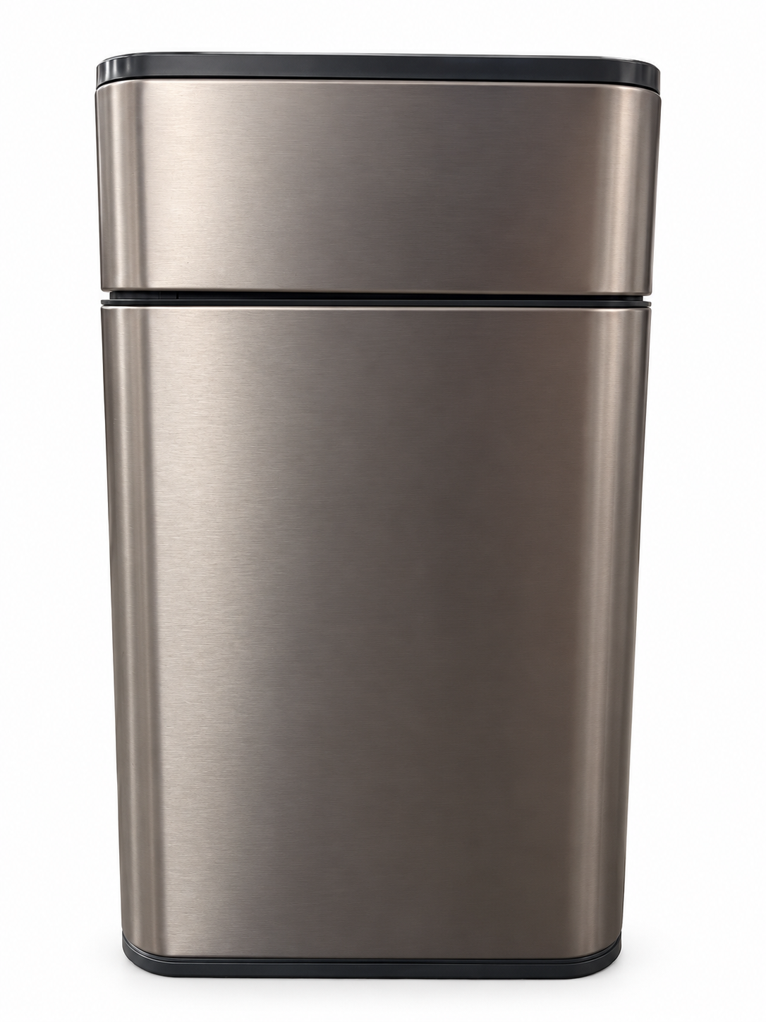 Zen Swipe Stainless Steel Sensor Trash Bin – 20L Charcoal Gray Wings-Open (Model 9811)