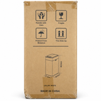 Zen Swipe Stainless Steel Sensor Trash Bin – 20L White Wings-Open (Model 9811)