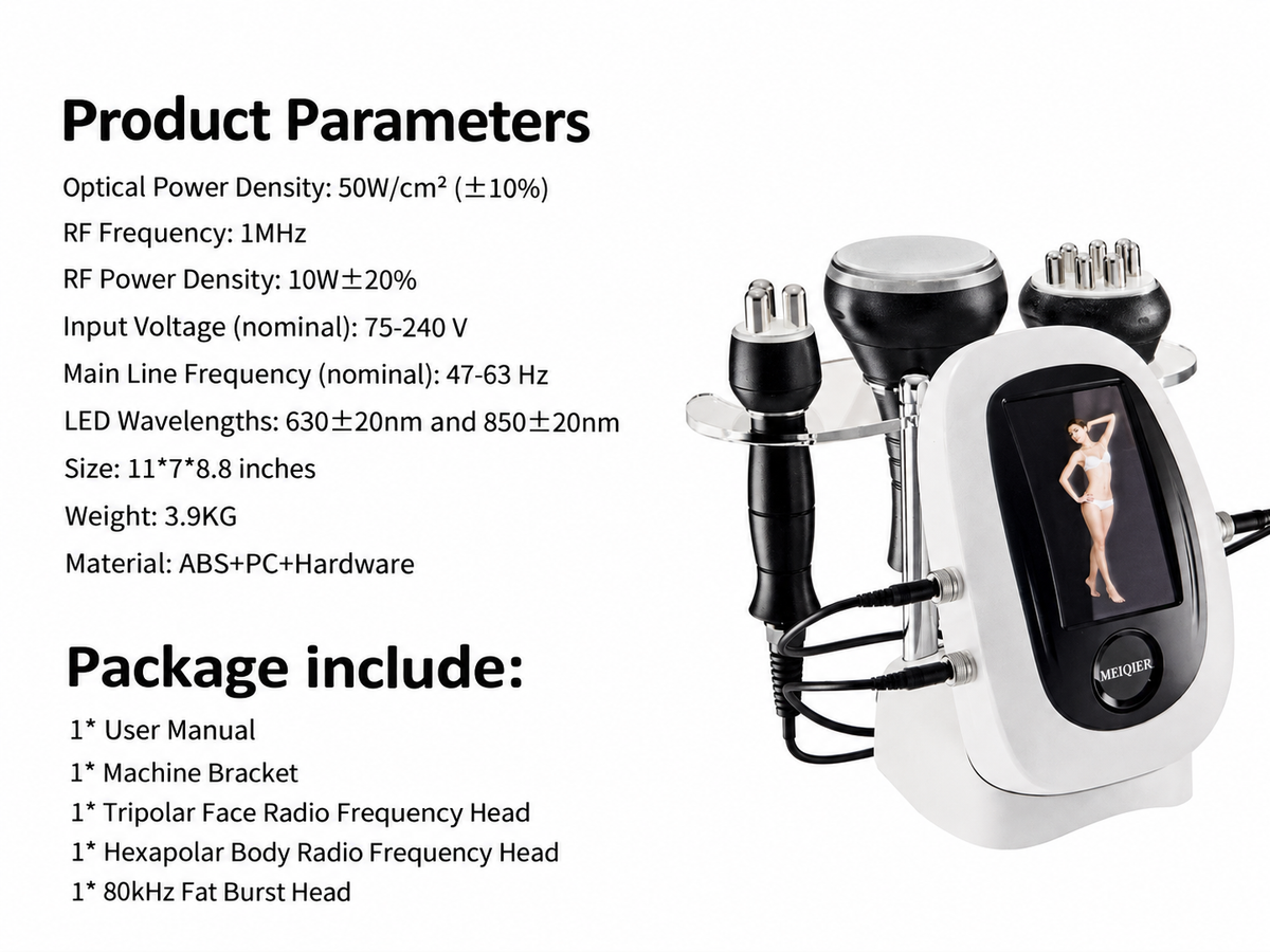MZONG Radio Frequency Skin Care Device – 1MHz RF + LED Light (630/850nm) for Wrinkles