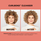 DevaCurl CurlBond Re-Coiling Mild Lather Cleanser | Reduces Frizz For Up to 48 Hours | Preserves Color Up to 30 Washes | Seals Split Ends