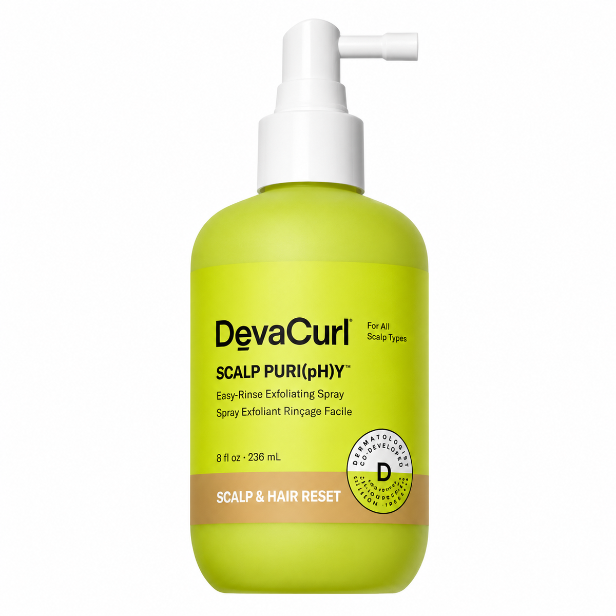 DevaCurl Scalp Puri(pH)y Easy-Rinse Exfoliating Spray 3 oz Sealed