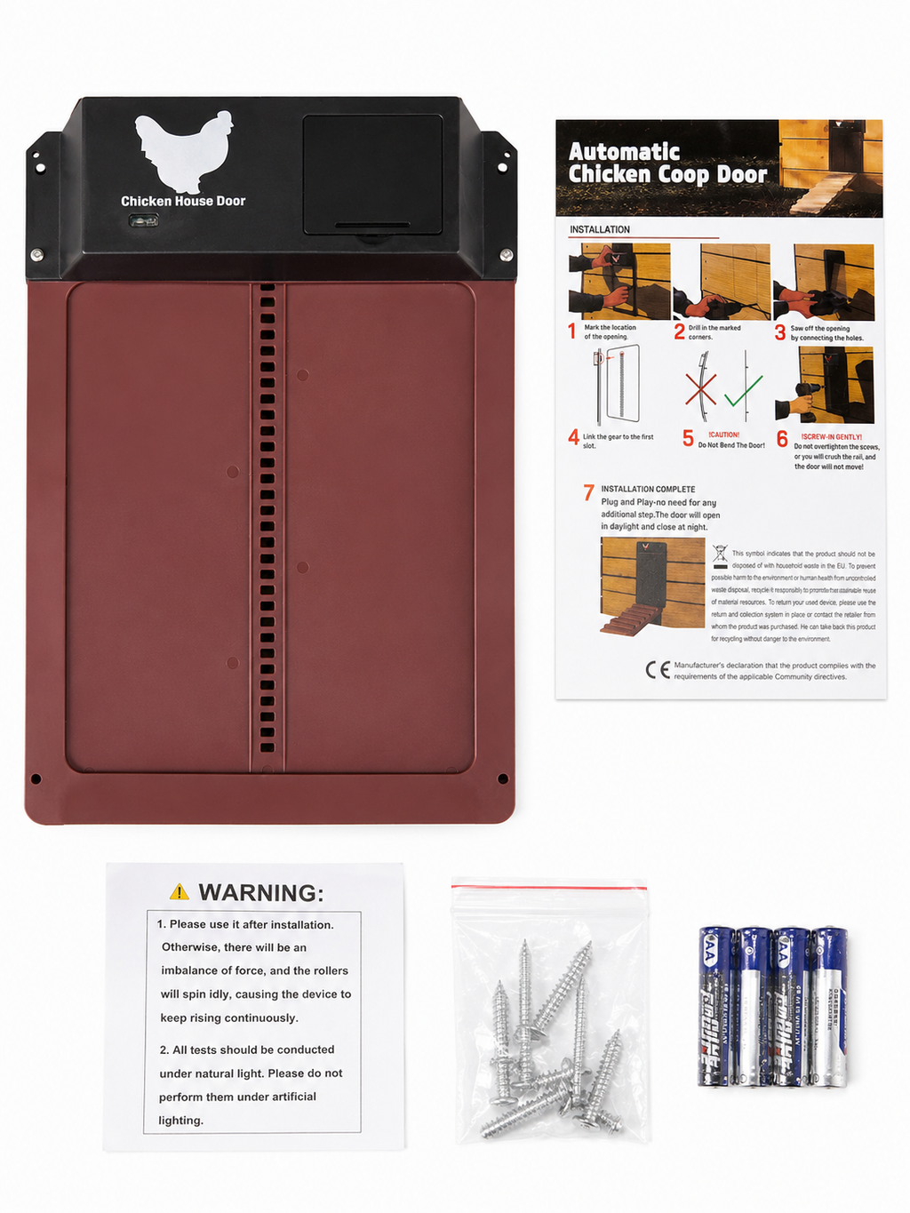 Automatic Chicken Coop Door with Light Sensor