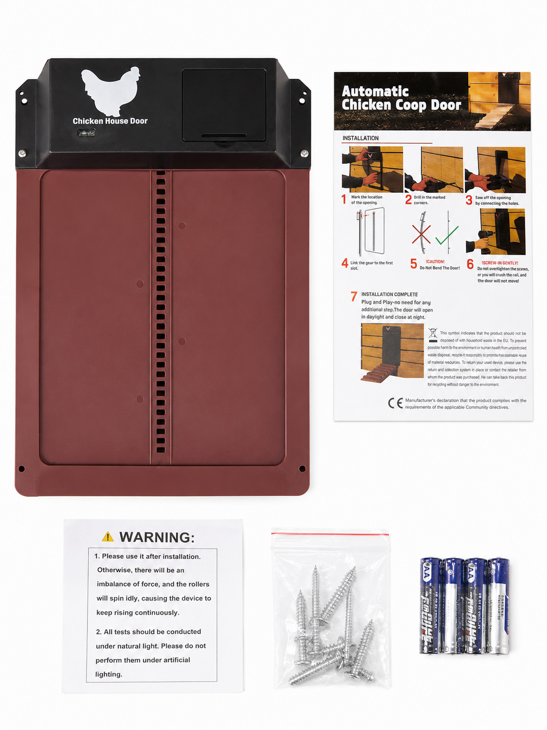 Automatic Chicken Coop Door with Light Sensor