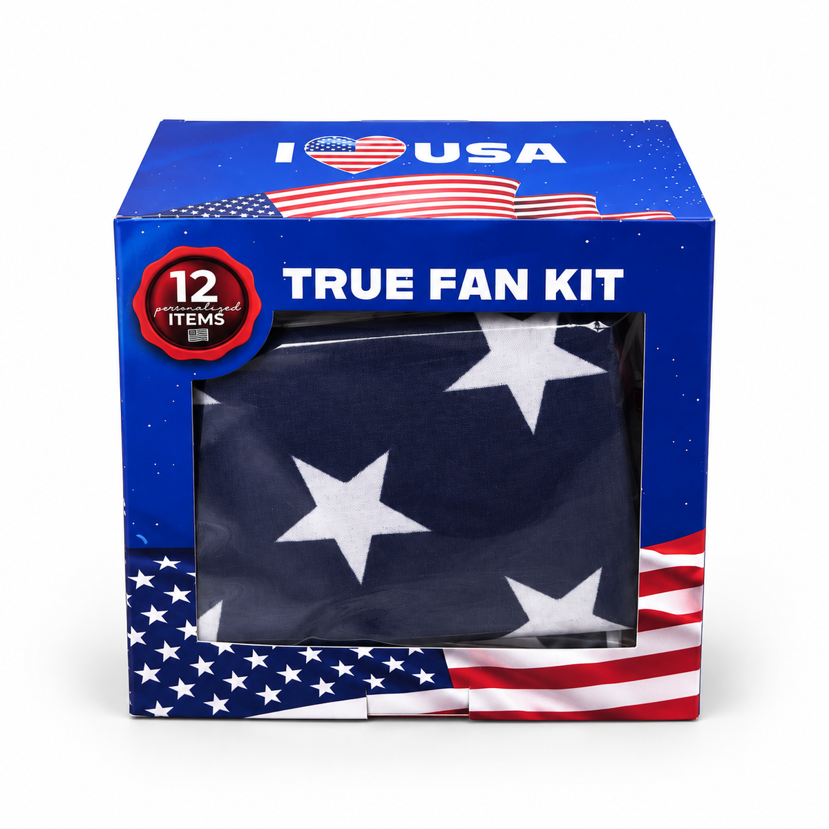 True Fan Kit – 12-Piece USA Patriotic Party Kit (MG888)