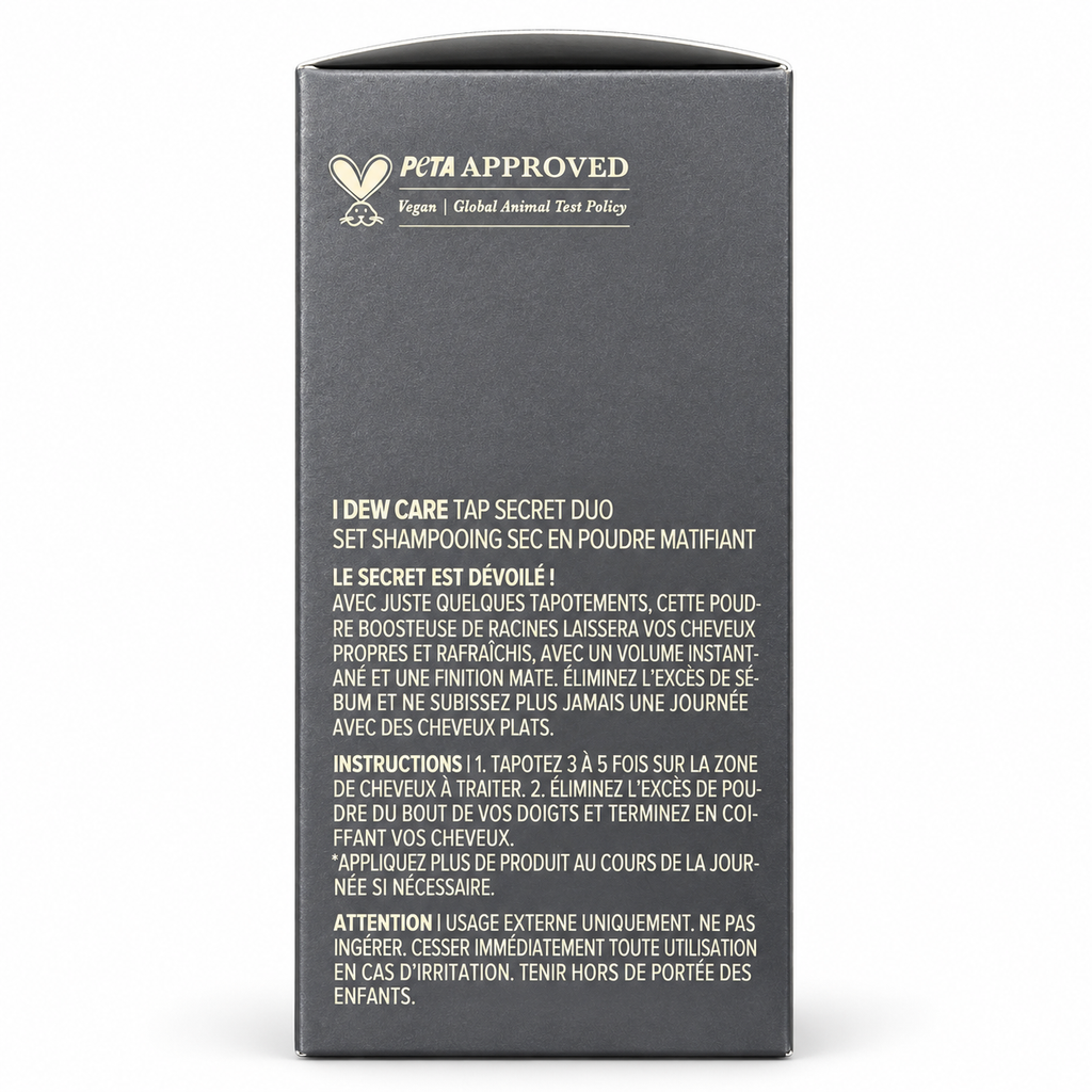 I Dew Care Tap Secret Duo Mattifying Dry Shampoo Powder Set – 2 x 7g (0.24 oz)