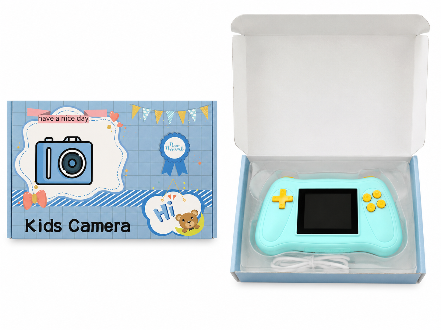 Kids Digital Camera with Games & Video Recording – Rechargeable Children's Camera