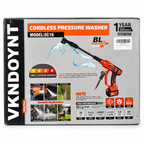 VKNDOYNT Cordless Pressure Washer – Model SC16, 20V 5.0Ah Two Battery Kit
