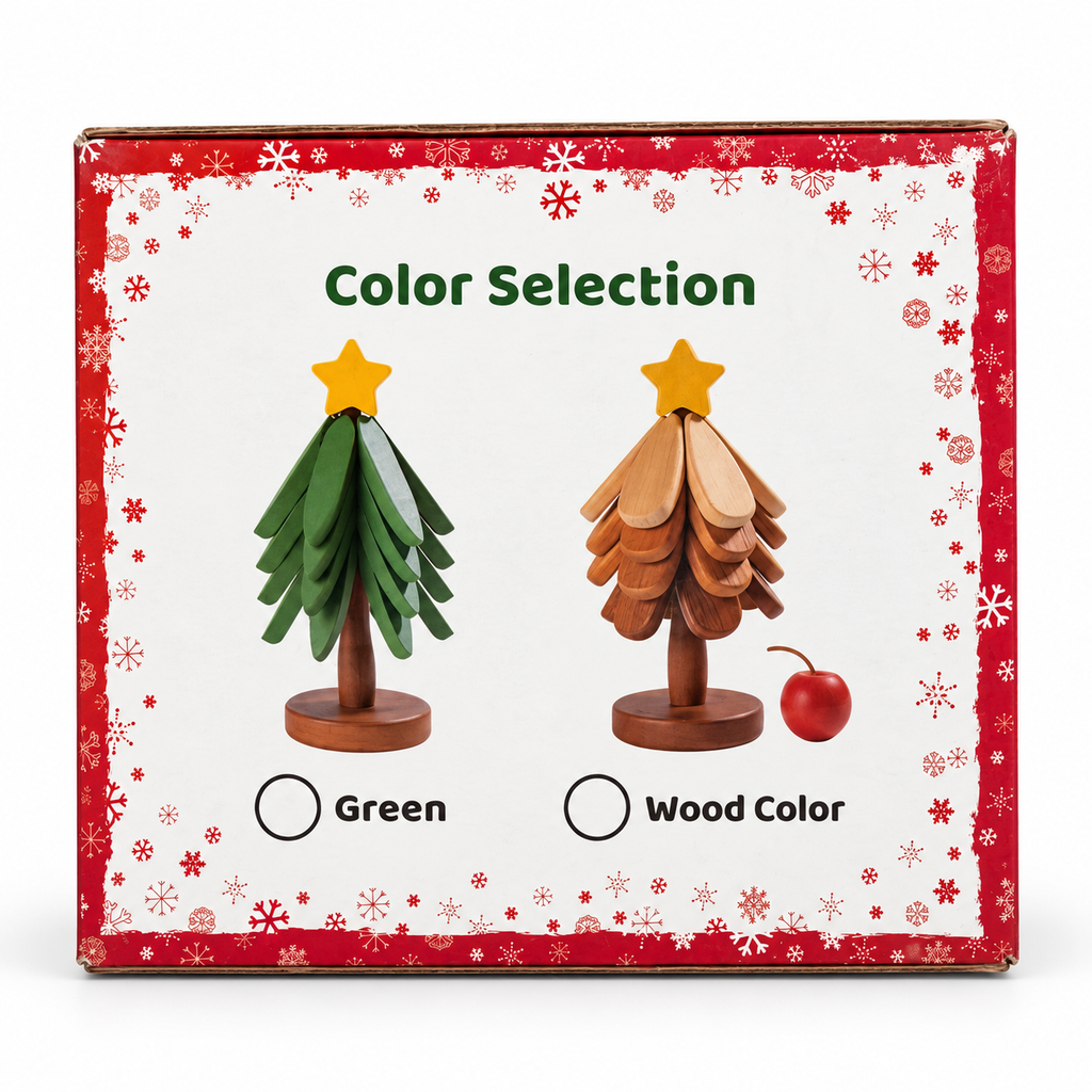 TOTAKY Christmas Tree Shape Wooden Trivets – 30 Pcs per Box