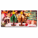 TOTAKY Christmas Tree Shape Wooden Trivets – 30 Pcs per Box