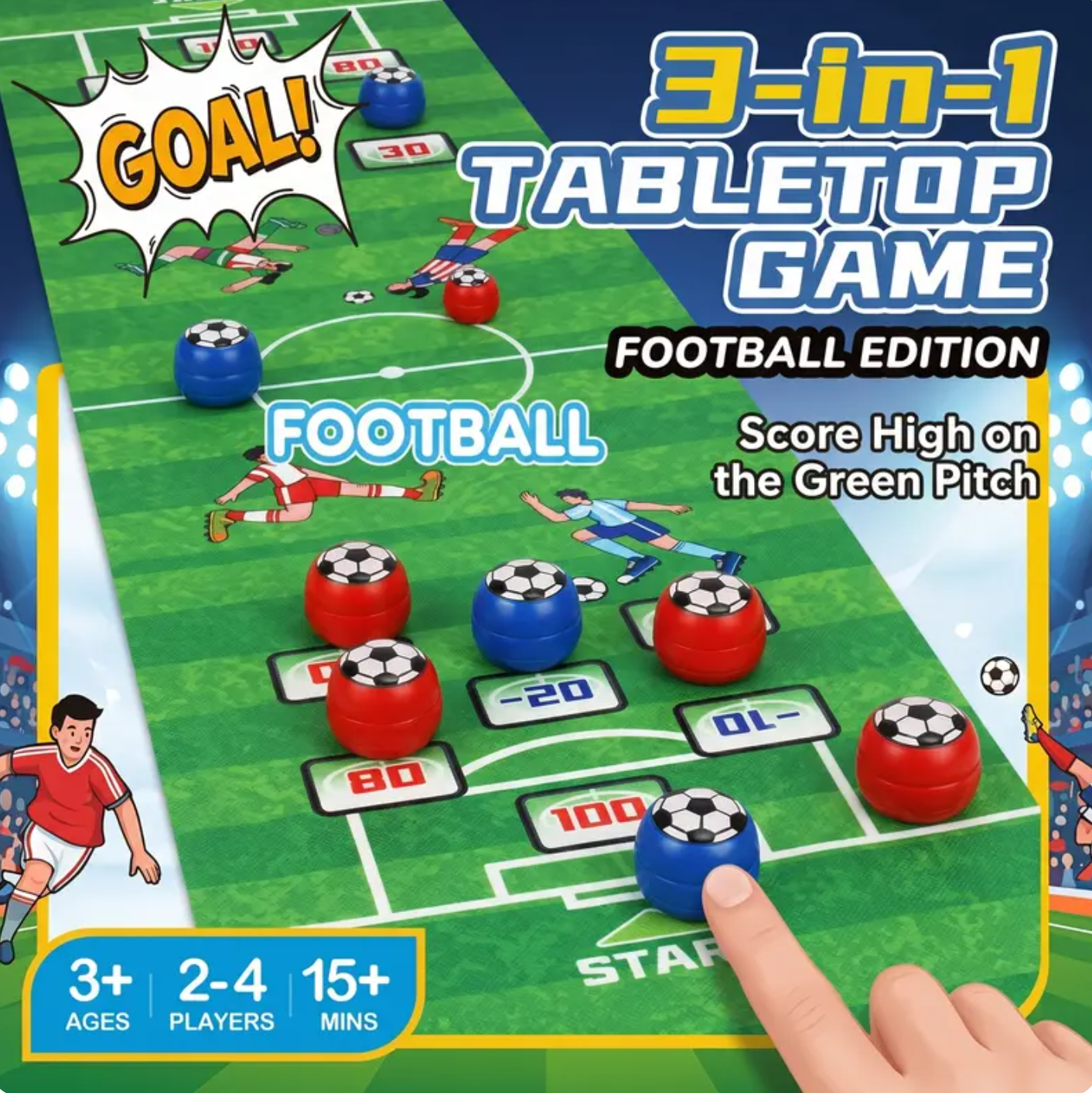 3 IN 1 TABLE TOP GAMES