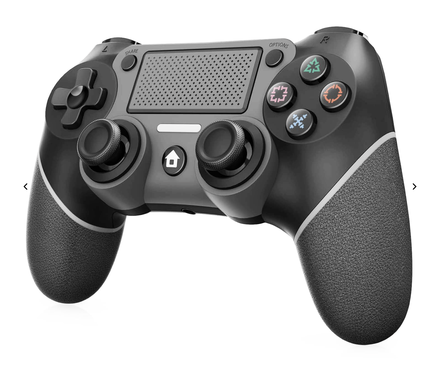 Wireless Controller Compatible with PS4/Pro/Slim, Black ps4 controller with Dual Vibration, 1000mAh Battery, 6-Axis Motion Sensor, Built-in Speaker & 3.5mm Headphone Jack, Charging Cable (black)