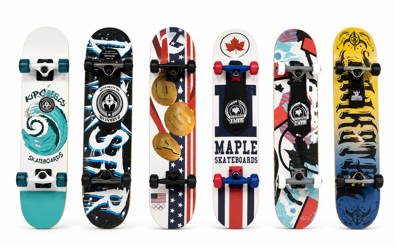 BRAVO Skateboards | Assorted Graphic Designs | Complete Skateboard Wholesale Lot